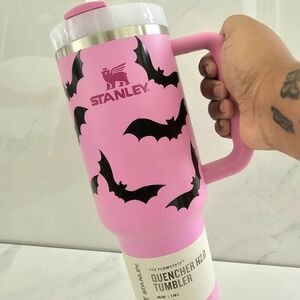 Bat Halloween Pink 40OZ Stanley